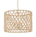 Currey and Company - 9000-0803 - Four Light Chandelier - Chesapeake - Beige/Smokewood/Natural Rope