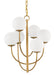 Currey and Company - 9000-0819 - Six Light Chandelier - Sunnylands - Brass