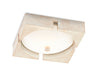 Currey and Company - 9999-0054 - LED Flush Mount - Barry Goralnick - Champagne/Milky Glass