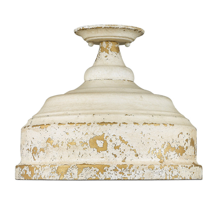 Golden - 0806-SF AI - Three Light Semi-Flush Mount - Antique Ivory