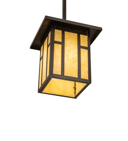 Meyda Tiffany - 238957 - One Light Pendant - Hyde Park - Craftsman Brown