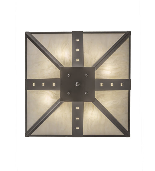 Meyda Tiffany - 245112 - Four Light Semi-Flushmount - Zandra - Bronze