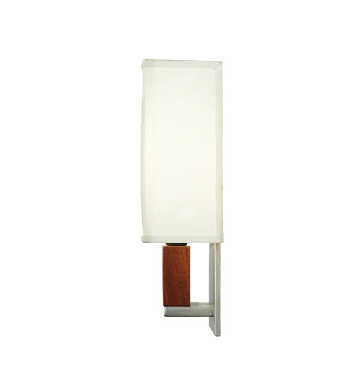 Meyda Tiffany - 245404 - One Light Wall Sconce - Navesink - Nickel,Natural Wood