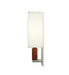 Meyda Tiffany - 245404 - One Light Wall Sconce - Navesink - Nickel,Natural Wood