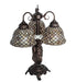 Meyda Tiffany - 245477 - Three Light Table Lamp - Tiffany Fishscale - Mahogany Bronze