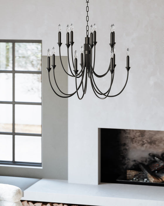 Troy Lighting - F1014-FOR - 14 Light Chandelier - Cate - Forged Iron
