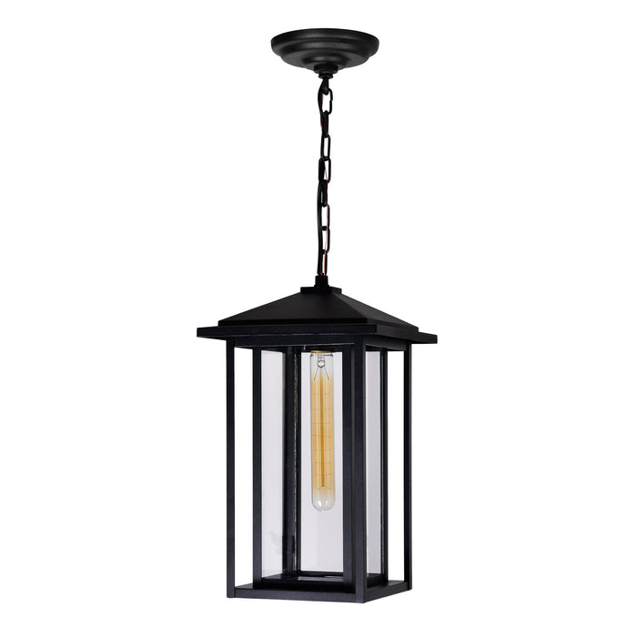 CWI Lighting - 0417P9-1-101 - One Light Outdoor Hanging Lantern - Crawford - Black