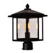 CWI Lighting - 0417PT9-1-101 - One Light Outdoor Lantern Head - Crawford - Black