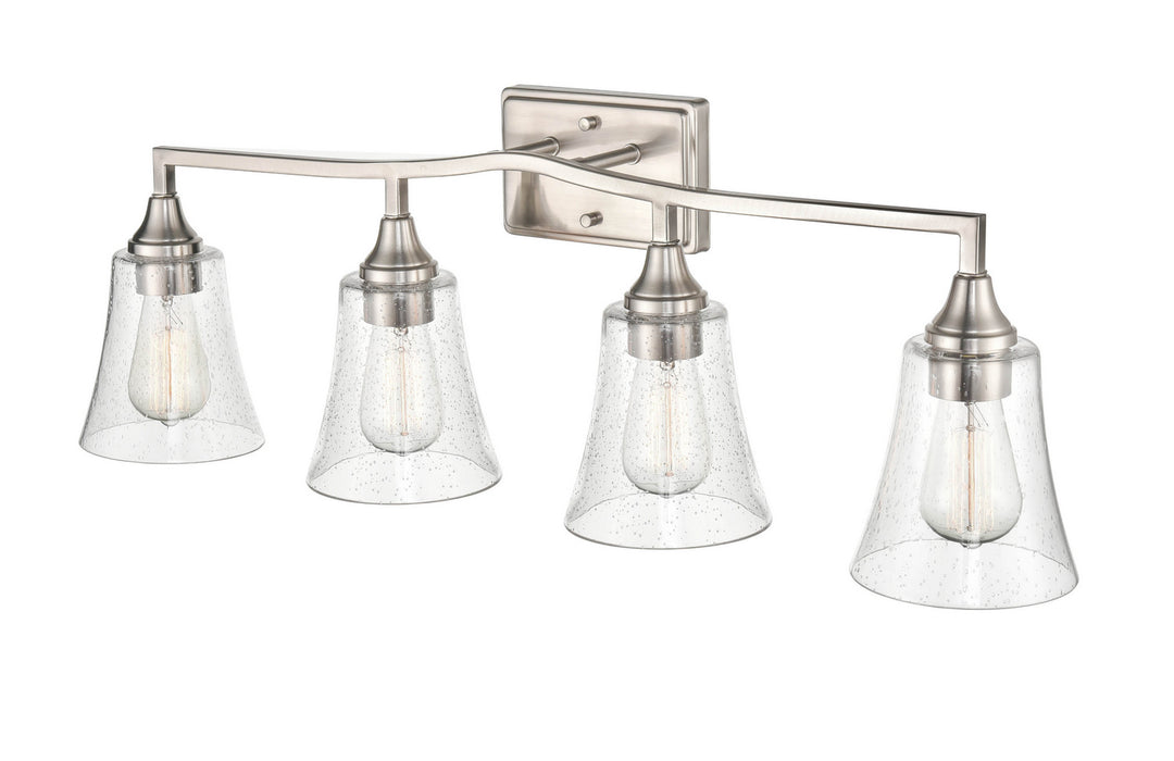 Millennium - 2104-BN - Four Light Vanity - Caily - Brushed Nickel