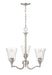 Millennium - 2113-BN - Three Light Chandelier - Caily - Brushed Nickel