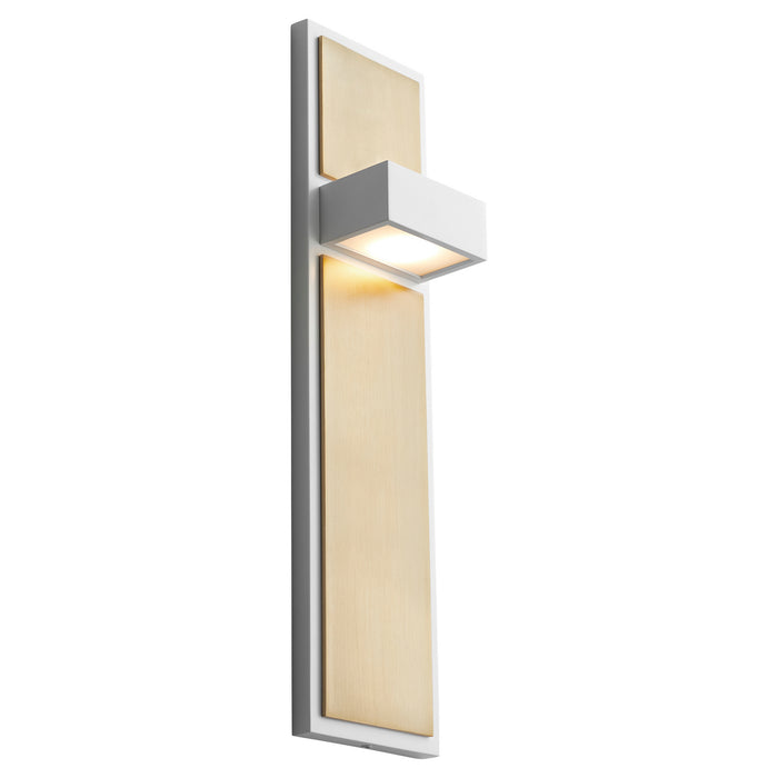 Oxygen - 3-401-640 - LED Wall Sconce - Guapo - White/Aged Brass