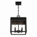 Eurofase - 41967-010 - Four Light Outdoor Pendant - Sawyer - Satin Black