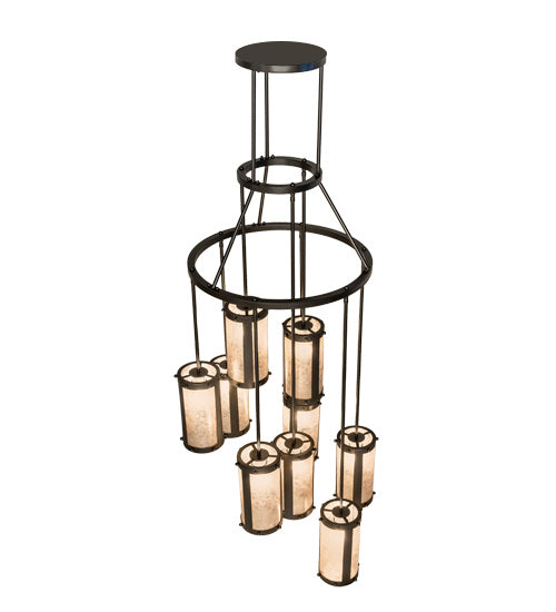 Meyda Tiffany - 245270 - Nine Light Chandelier - Cartier - Oil Rubbed Bronze