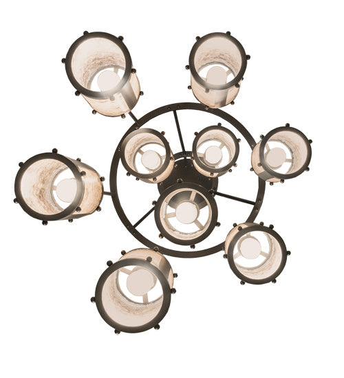 Meyda Tiffany - 245270 - Nine Light Chandelier - Cartier - Oil Rubbed Bronze