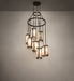 Meyda Tiffany - 245270 - Nine Light Chandelier - Cartier - Oil Rubbed Bronze