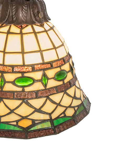 Meyda Tiffany - 245484 - Three Light Table Lamp - Tiffany Roman - Mahogany Bronze