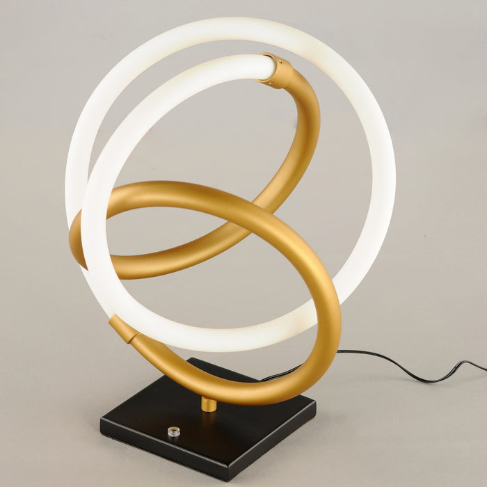 ET2 - E25090-01BKGLD - LED Table Lamp - Mobius - Black / Gold
