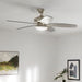 Kichler - 330163NI - 52``Ceiling Fan - Renew Designer - Painted Brushed Nickel