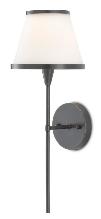 Currey and Company - 5800-0003 - One Light Wall Sconce - Oil Rubbed Bronze/Opaque Glass