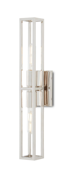 Currey and Company - 5800-0020 - Two Light Wall Sconce - Polished Nickel