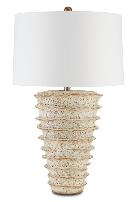 Currey and Company - 6000-0686 - One Light Table Lamp - White Moss