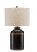 Currey and Company - 6000-0703 - One Light Table Lamp - Black/Gold