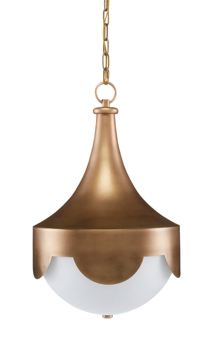 Currey and Company - 9000-0773 - LED Pendant - Antique Brass