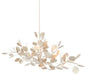 Currey and Company - 9000-0816 - Six Light Chandelier - Contemporary Silver Leaf