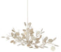 Currey and Company - 9000-0816 - Six Light Chandelier - Contemporary Silver Leaf