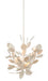 Currey and Company - 9000-0816 - Six Light Chandelier - Contemporary Silver Leaf