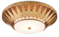 Currey and Company - 9999-0055 - LED Flush Mount - New Gold Leaf/Milky Glass