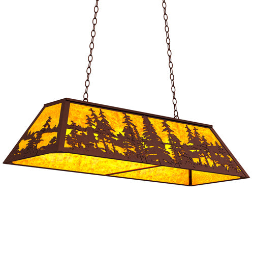 Meyda Tiffany - 121583 - Six Light Pendant - Tall Pines - Rust