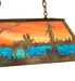 Meyda Tiffany - 183255 - Six Light Pendant - Moose At Lake - Rust
