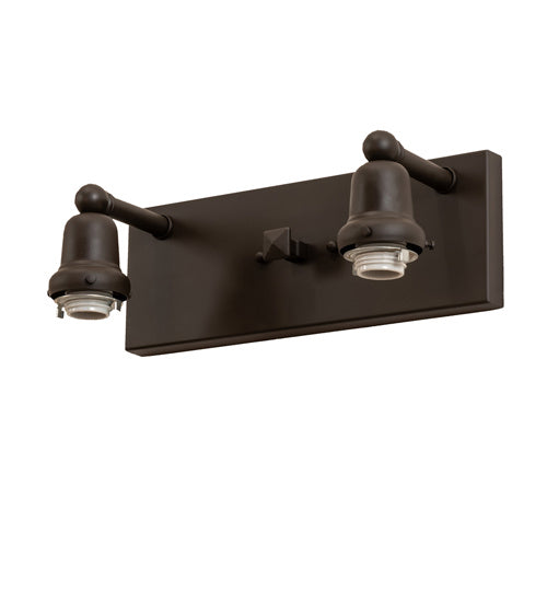 Meyda Tiffany - 242401 - Two Light Vanity - T`` Mission`` - Oil Rubbed Bronze