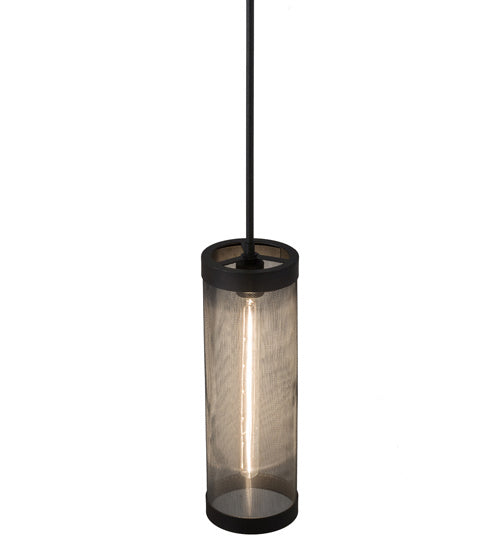 Meyda Tiffany - 246528 - Nine Light Pendant - Cilindro Cage - Wrought Iron