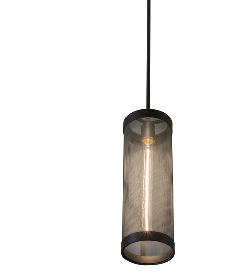 Meyda Tiffany - 246528 - Nine Light Pendant - Cilindro Cage - Wrought Iron