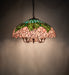 Meyda Tiffany - 246607 - Nine Light Pendant - Cabbage Rose - Mahogany Bronze