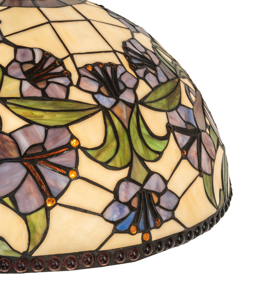 Meyda Tiffany - 246673 - Nine Light Pendant - Nouveau Lily - Mahogany Bronze