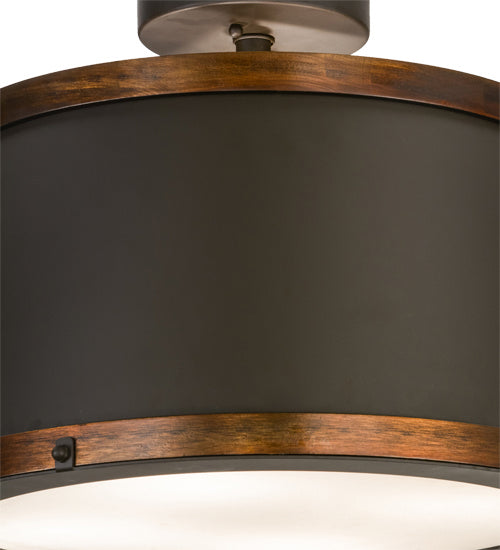 Meyda Tiffany - 246740 - Four Light Semi-Flushmount - Cilindro