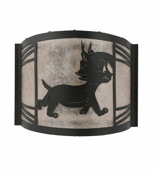 Meyda Tiffany - 247183 - One Light Wall Sconce - Lynx On The Loose