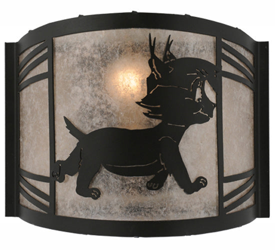 Meyda Tiffany - 247183 - One Light Wall Sconce - Lynx On The Loose