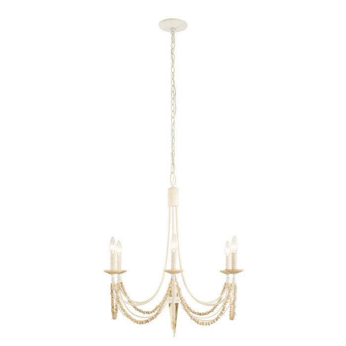 Varaluz - 350C06CW - Six Light Chandelier - Brentwood - Country White