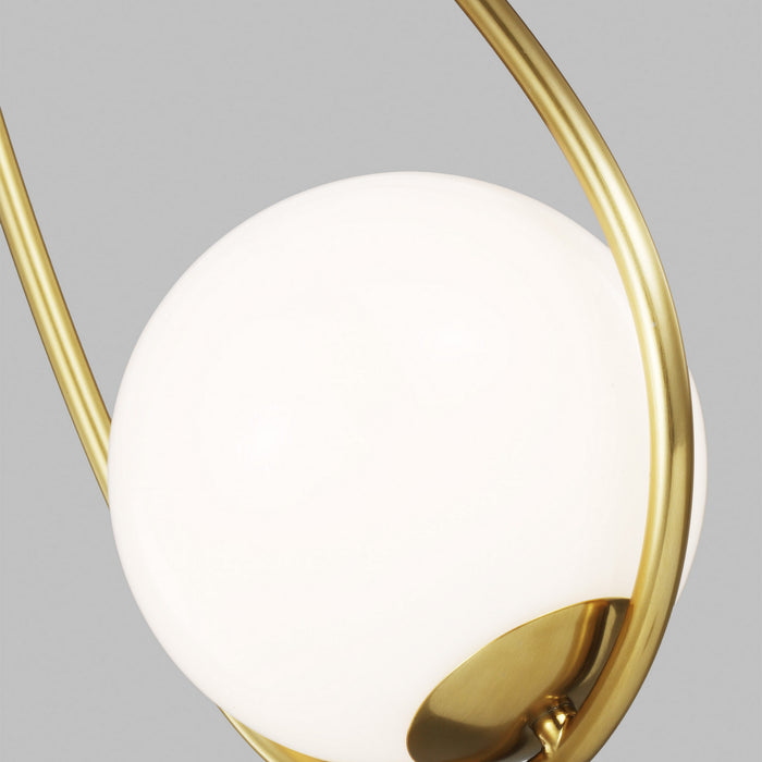 Generation Lighting - AEP1001BBS - One Light Pendant - Galassia - Burnished Brass
