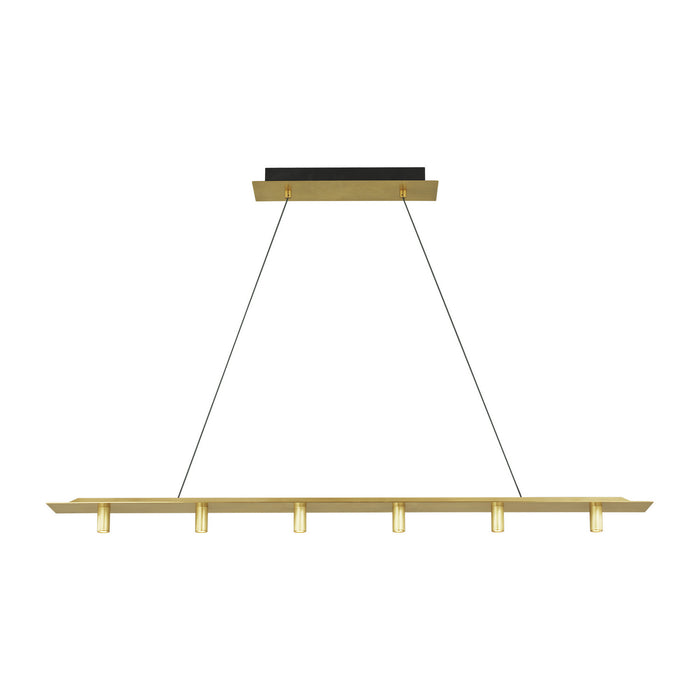 Tech Lighting - 700LSPNT50NB-LED930-277 - LED Linear Suspension - Ponte - Natural Brass