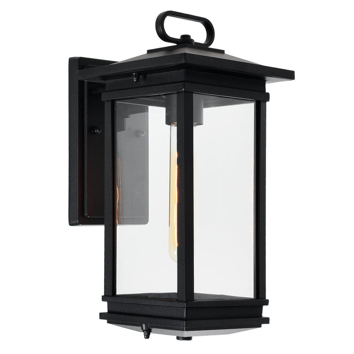 CWI Lighting - 0422W7-1-101 - One Light Outdoor Wall Lantern - Oakwood - Black