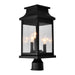 CWI Lighting - 0418PT7S-3 - Three Light Outdoor Lantern Head - Milford - Black