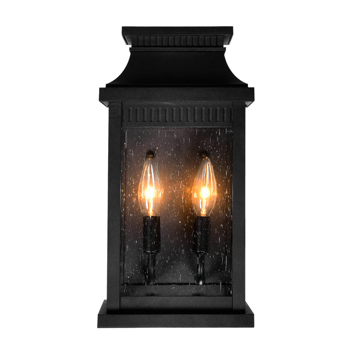 CWI Lighting - 0418W7S-2 - Two Light Outdoor Wall Lantern - Milford - Black