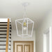 Livex Lighting - 49432-03 - One Light Lantern - Devonshire - White with Satin Brass