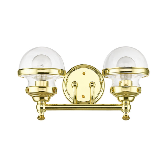 Livex Lighting - 17412-02 - Two Light Vanity - Oldwick - Polished Brass