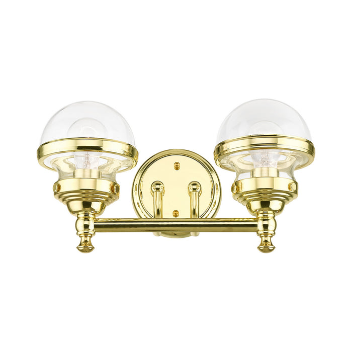 Livex Lighting - 17412-02 - Two Light Vanity - Oldwick - Polished Brass